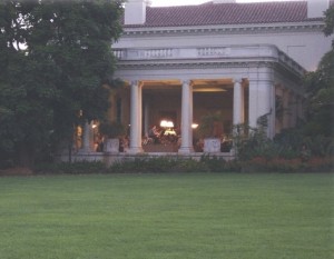 The Huntington Art Gallery loggia where Southwest Chamber Music holds its Summer Festival