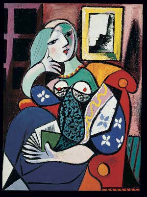 Picasso's "Woman with a Book" is part of a new exhibit at the Norton Simon Museum.